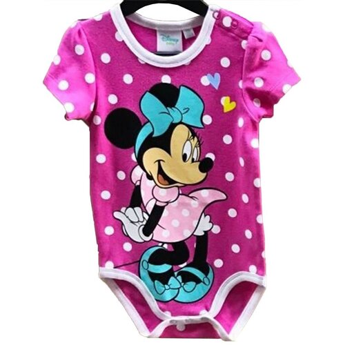 Minnie Mouse Minnie Mouse Rompertje Roze Korte Mouw - Disney Baby