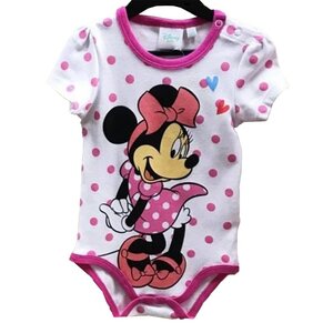 Minnie Mouse Minnie Mouse Rompertje Wit korte Mouw - Disney Baby