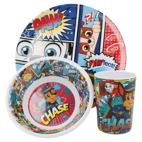 Paw Patrol Paw Patrol Kinderservies Blauw - Melamine