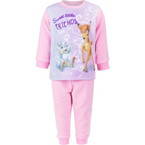 Bambi Bambi Fleece Pyjama - Roze - Maat 74/80