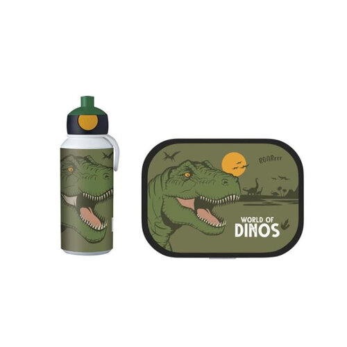 Dinosaurus / Jurassic World Dino Lunchset: Broodtrommel met Pop-up Beker - Mepal