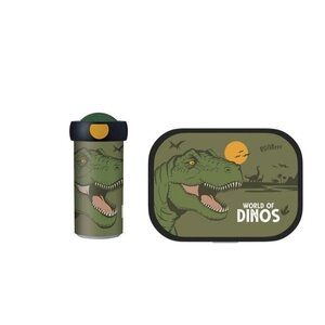 Dinosaurus / Jurassic World Dinosaurus Lunchset: Broodtrommel met Schoolbeker - Mepal