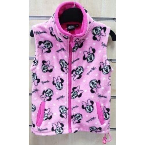 Minnie Mouse Minnie Mouse Bodywarmer Fleece - Licht Roze - Disney