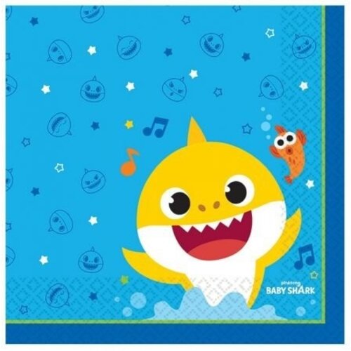 Baby Shark Baby Shark Servetten - 16 stuks