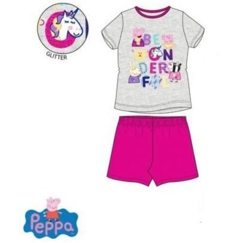 Peppa Pig Peppa Pig Shortama - Grijs/Roze