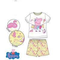 Peppa Pig Shortama - Geel/Wit - Maat 116