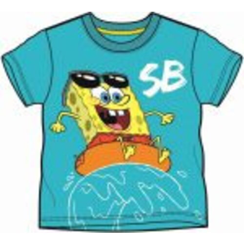 Spongebob SpongeBob T-Shirt - Zeeblauw - Maat 92/98