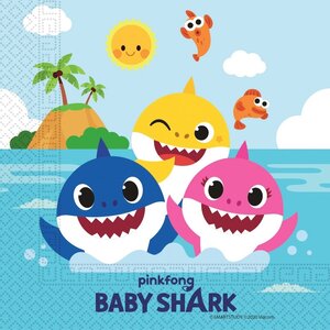 Baby Shark Baby Shark Servetten - 20 stuks