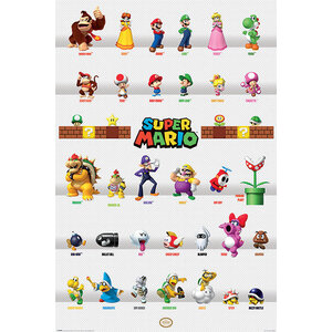 Super Mario Super Mario Bros Karakters - Maxi Poster