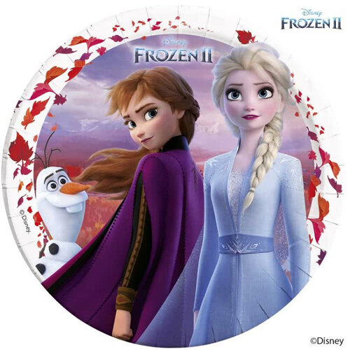 Frozen 8 Disney Frozen Feestbordjes - Frozen2