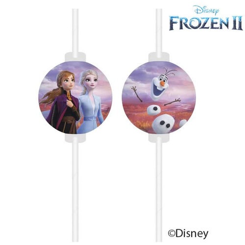 Frozen 4 kartonnen Disney Frozen Rietjes - Frozen2