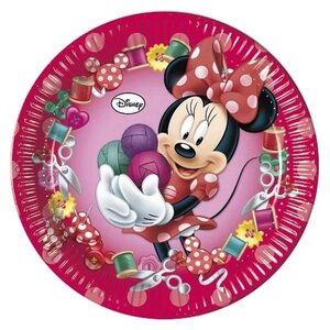 Minnie Mouse Minnie Mouse Feestbordjes - 8 stuks