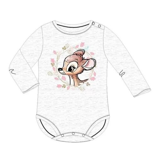 Bambi Bambi Rompertje Grijs Lange Mouw - Disney Baby