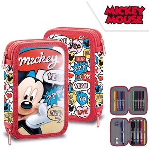 Mickey Mouse Mickey Mouse Gevulde Etui - 2 laags