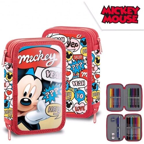 Mickey Mouse Mickey Mouse Gevulde Etui - 2 laags