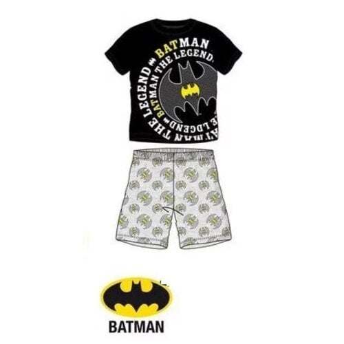 Batman & Superman Batman Shortama - Zwart/Grijs