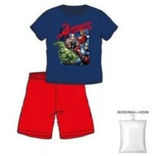 Avengers Avengers Shortama - Blauw/Rood