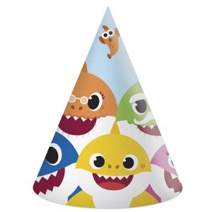 Baby Shark 6 Baby Shark Feesthoedjes - Pinkfong