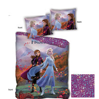 Disney Frozen Dekbedovertrek 140 x 200 cm - Leaves