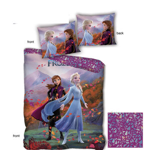 Frozen Disney Frozen Dekbedovertrek 140 x 200 cm - Leaves