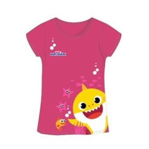 Baby Shark Baby Shark T-shirt - Donker Roze - Maat 116