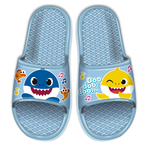 Baby Shark Baby Shark Badslippers Licht Blauw - Pinkfong