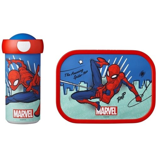 Spiderman Spiderman Lunchset: Broodtrommel met Schoolbeker - Mepal