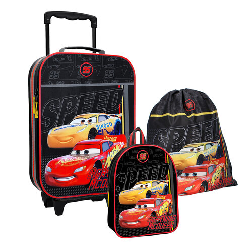 Cars Disney Cars  Reisset: Trolley Koffer, Rugzak en Gymtas