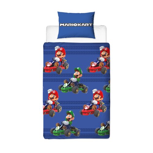 Super Mario Super Mario Dekbedovertrek 140 x 200 cm - Dubbelzijdig
