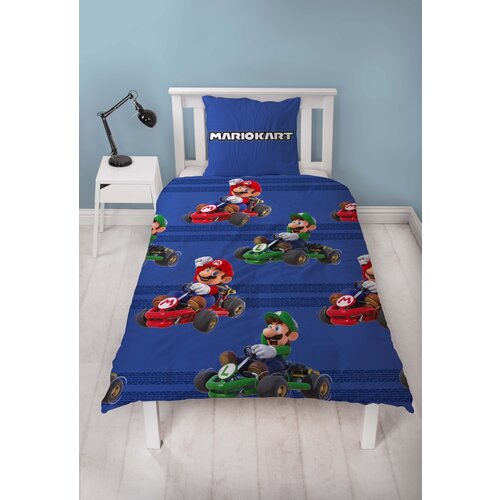 Super Mario Super Mario Dekbedovertrek 140 x 200 cm - Dubbelzijdig