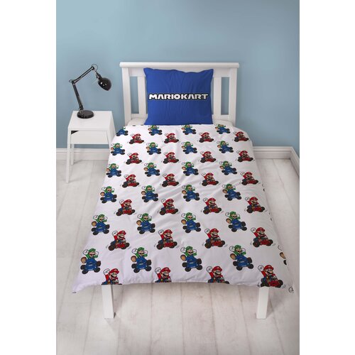Super Mario Super Mario Dekbedovertrek 140 x 200 cm - Dubbelzijdig