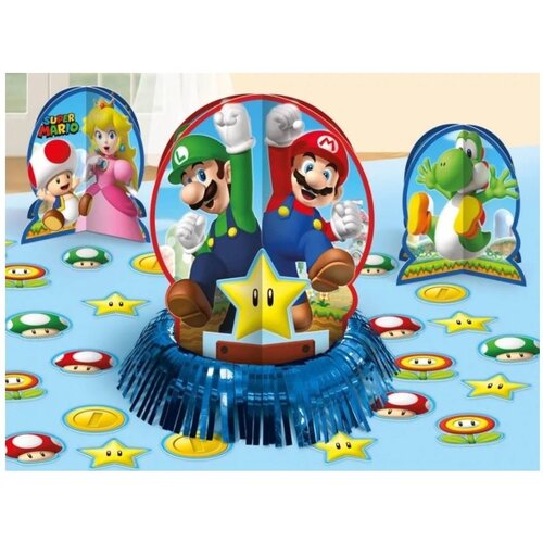 Super Mario Super Mario Tafel Decoratie - 23 delig