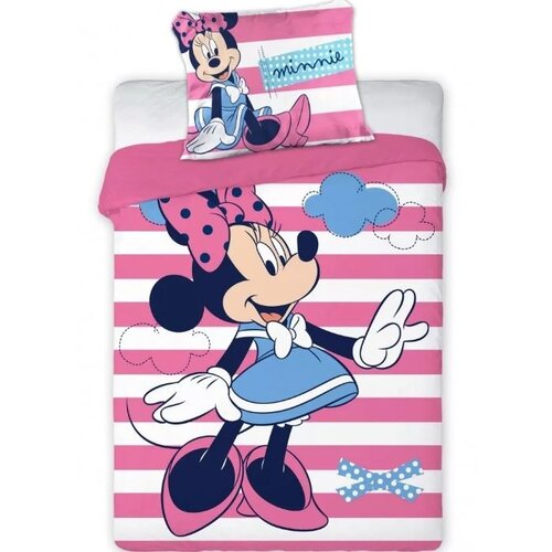 Minnie Mouse Minnie Mouse Baby Dekbedovertrek 100 x 135 cm - Stripe