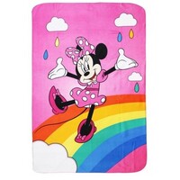 Minnie Mouse Fleece Deken - Rainbow