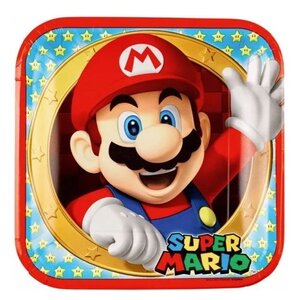 Super Mario 8 Super Mario Bros Feestbordjes - 23 cm