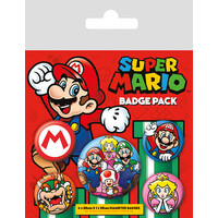 Super Mario Buttons / Badges - 5 stuks