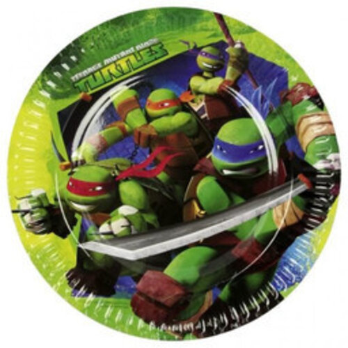 Ninja Turtles 8 Ninja Turles Bordjes 23 cm