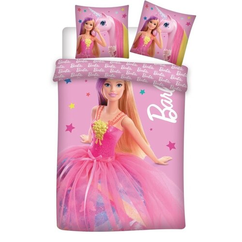 Barbie Barbie Dekbedovertrek 140 x 200 cm - Roze
