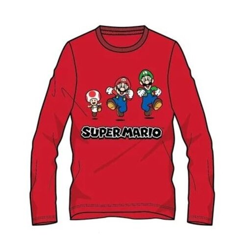 Super Mario Super Mario Longsleeve Shirt - Rood