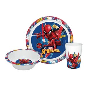Spiderman Spiderman Kinderservies met Beker - Magnetron