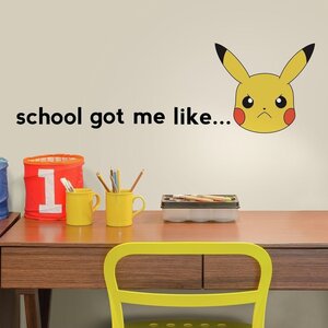 Pokemon Pokemon Muurstickers Faces - Pikachu