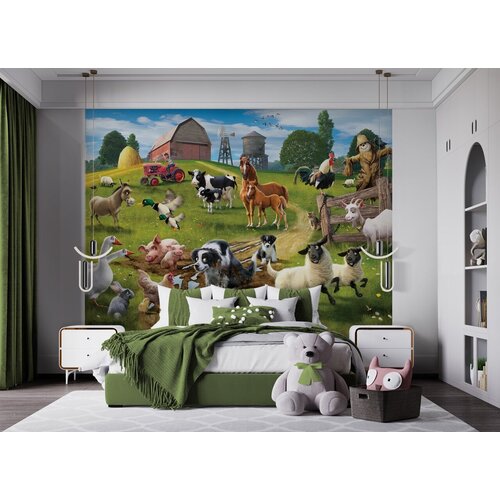 Overige Boerderijdieren Poster Behang - Walltastic