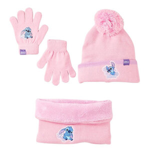 Lilo en Stitch Lilo en Stitch Winterset Roze - Handschoenen, Muts en Colsjaal