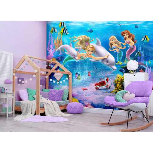 Disney Princess Zeemeermin Posterbehang - Walltastic