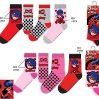 Miraculous Ladybug Sokken - 3 paar - Maat 23/26