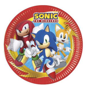 Sonic 8 Sonic Feestbordjes FSC - 23 cm - Sega