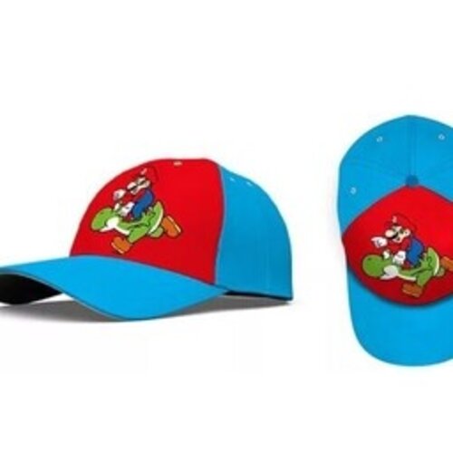 Super Mario Super Mario Baseball Cap - Blauw/rood