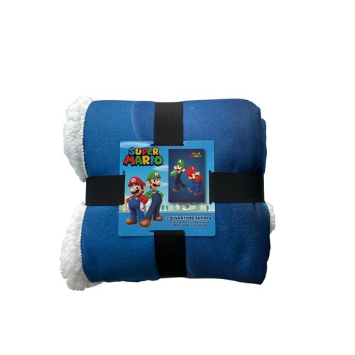 Super Mario Super Mario Fleece Deken Sherpa - Mario en Luigi - Extra Dik