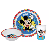 Mickey Mouse Kinderservies met Beker - Magnetron