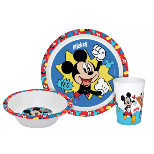 Mickey Mouse Mickey Mouse Kinderservies met Beker - Magnetron